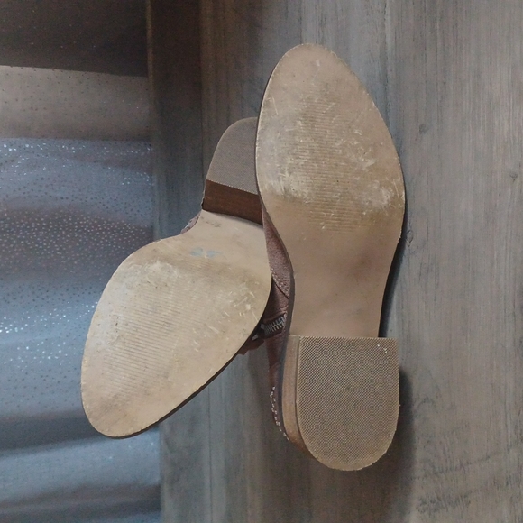 Steve Madden "DUDE" Genuine leather cut-out booties - Picture 4 of 6